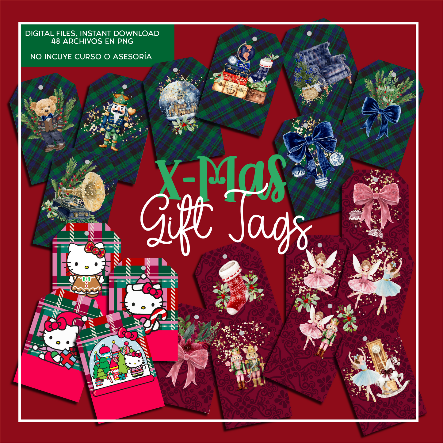 Bundle: 48 Gif Tags Xmas 2025