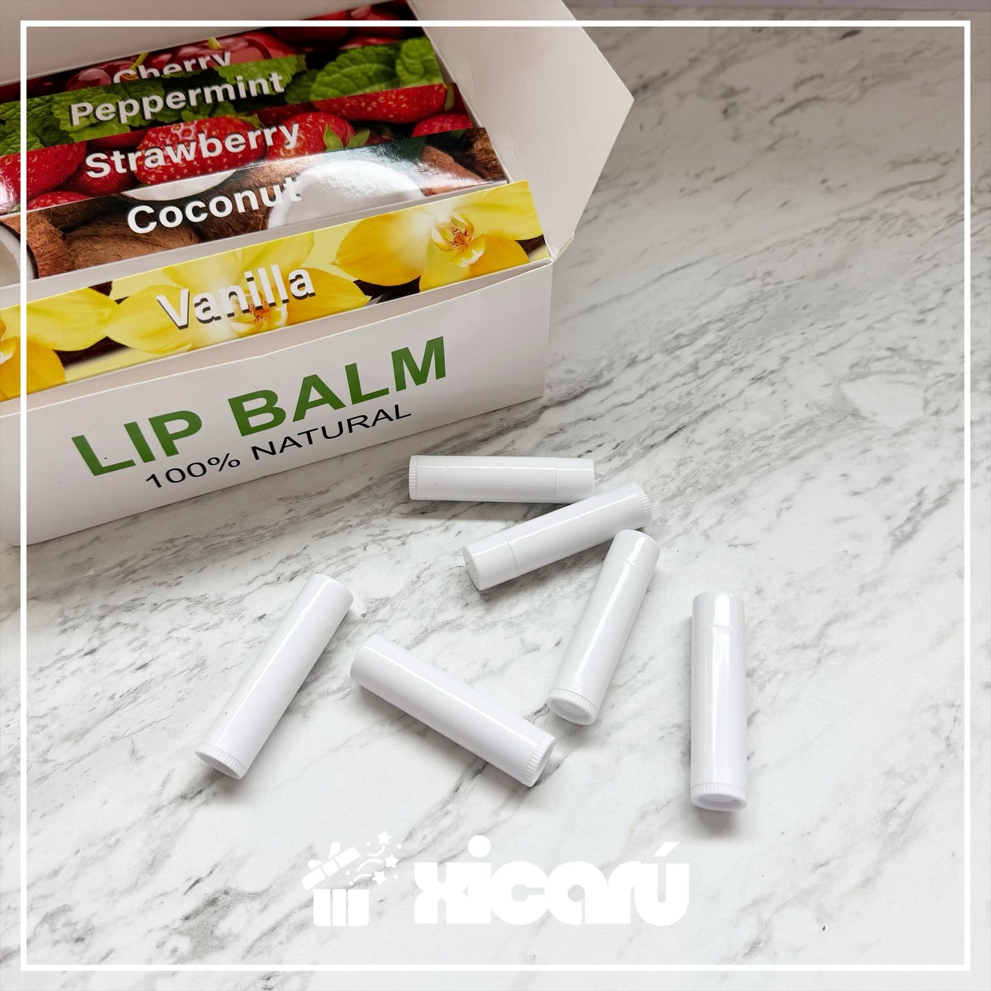 Bálsamo natural para personalizar. 10 piezas