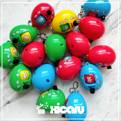 Llavero Rock-paper-scissors. 6 piezas