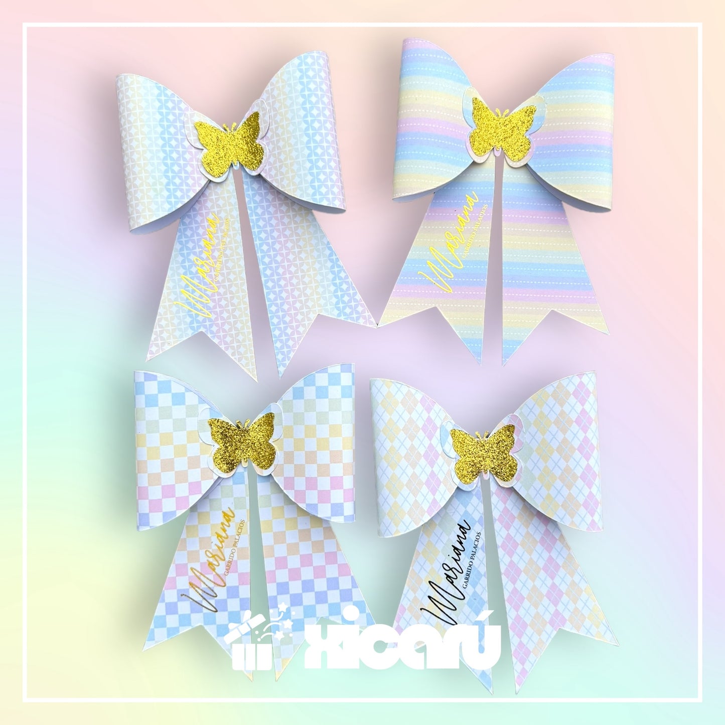 Paper Bow Rainbow