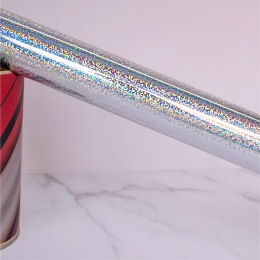 30 mts de Foil reactivo a tóner plata GLITTER