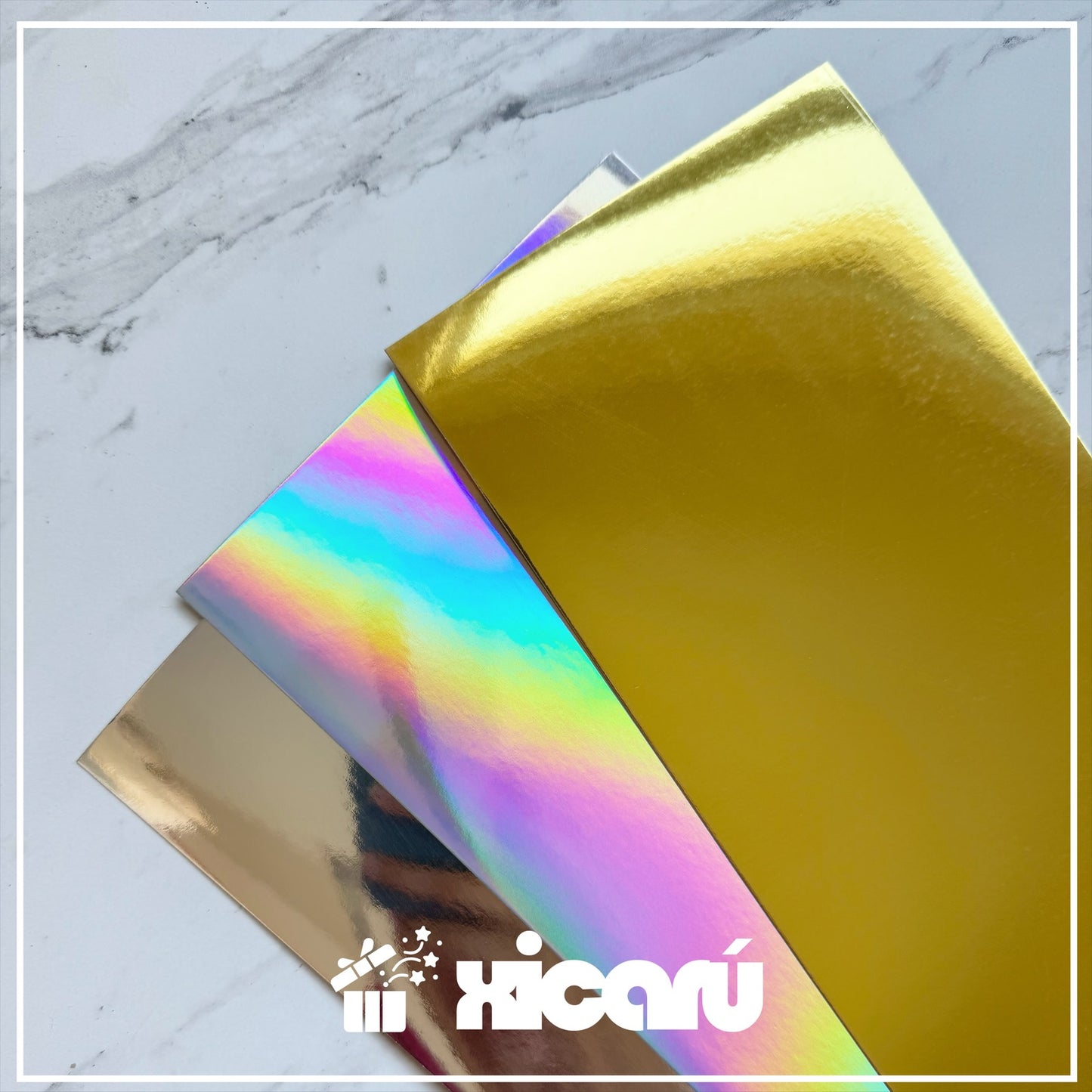 Retazos de Cartulina metálica