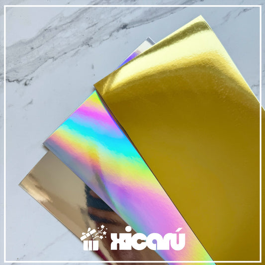 Retazos de Cartulina metálica