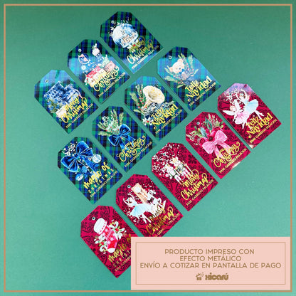 Navidad Classic Gift Tags