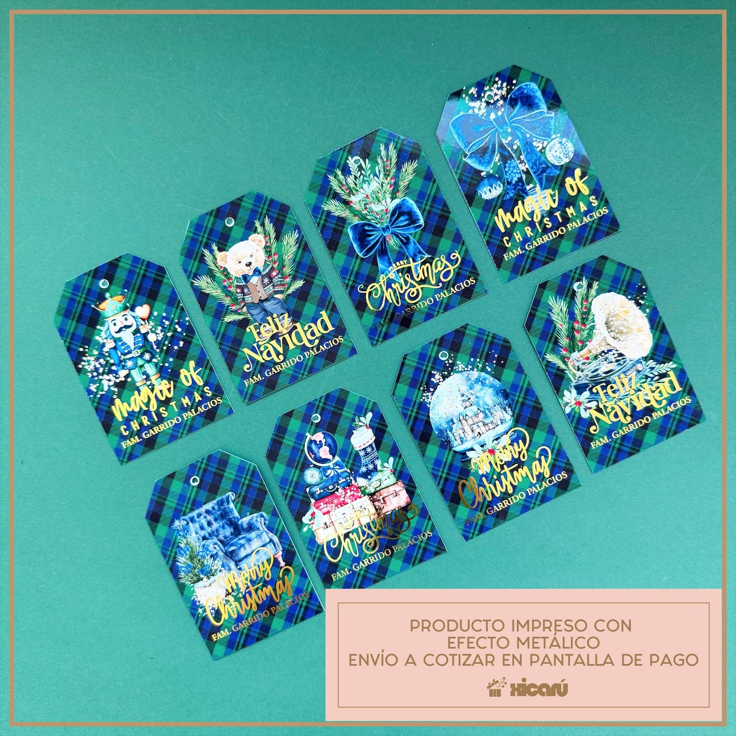 Navidad Classic Gift Tags