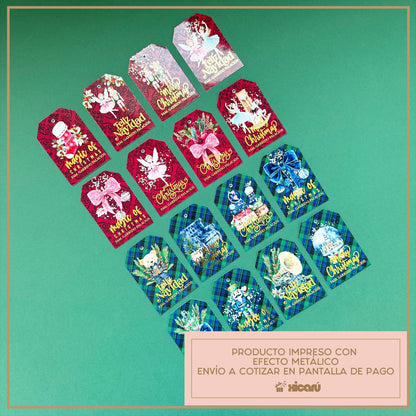 Navidad Classic Gift Tags