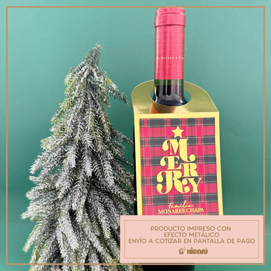 Navidad Wine Tags 6 pzas