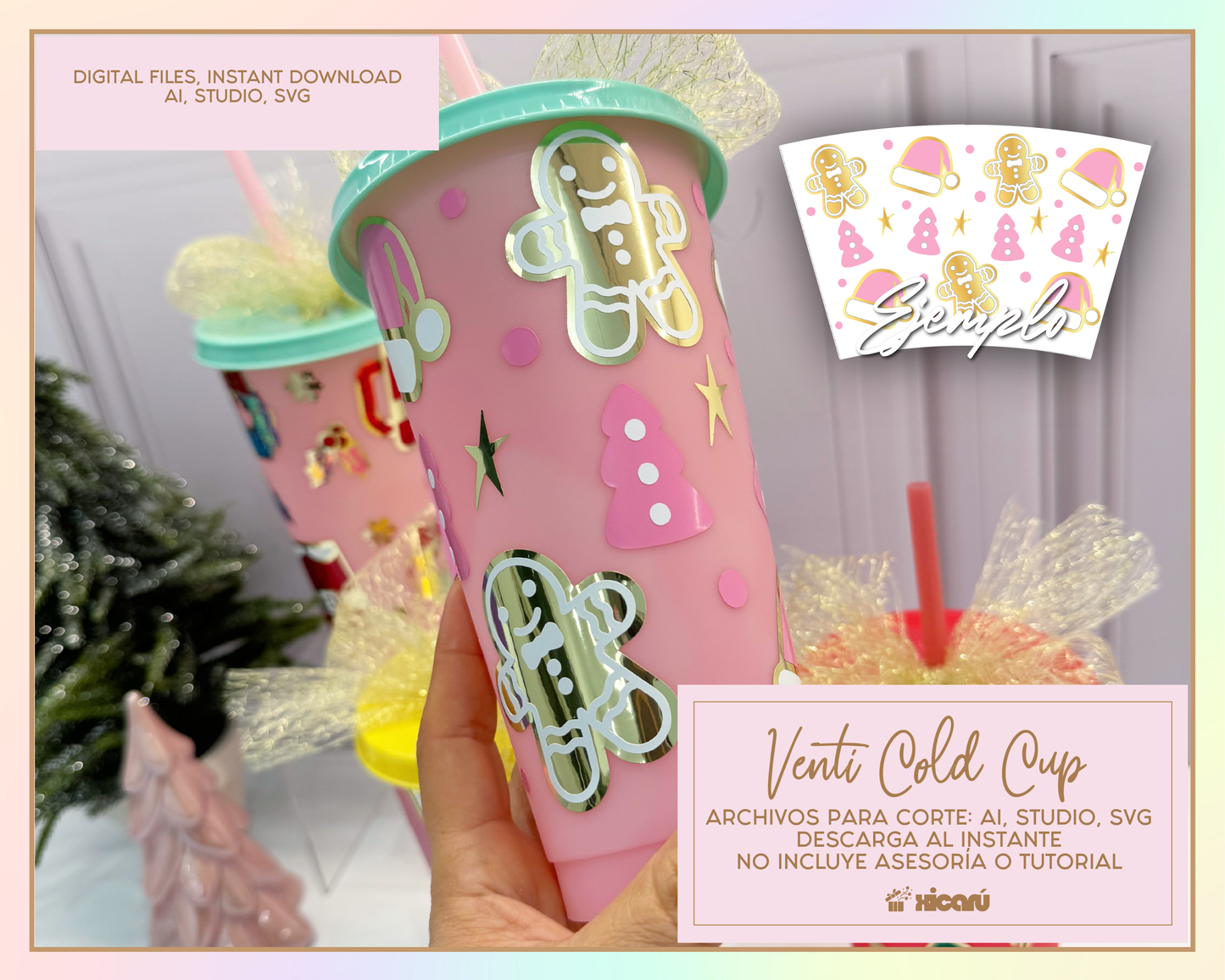 Venti Cup Wrap - Xmas Bundle