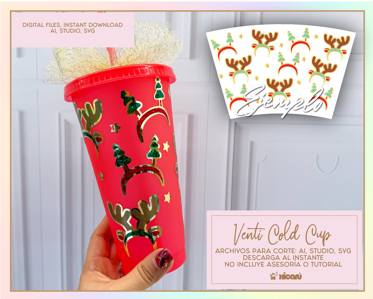 Venti Cup Wrap - Xmas Bundle