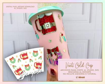 Venti Cup Wrap - Xmas Bundle