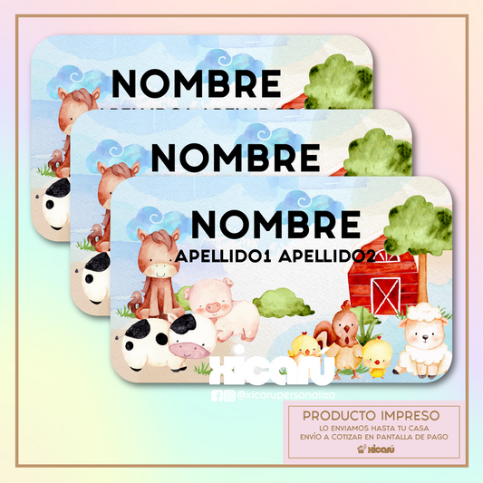 Sticker Personalizado: Granja