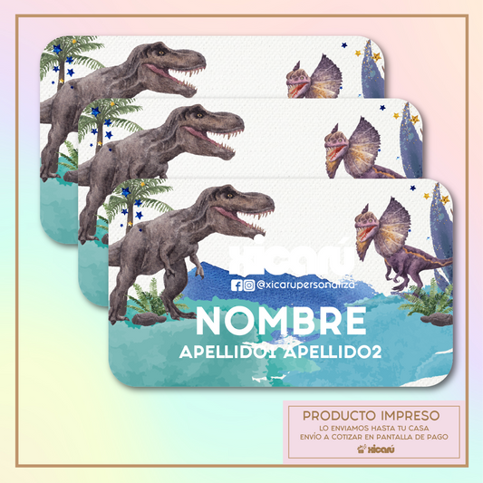 Sticker Personalizado: Dino 3, Jurassic