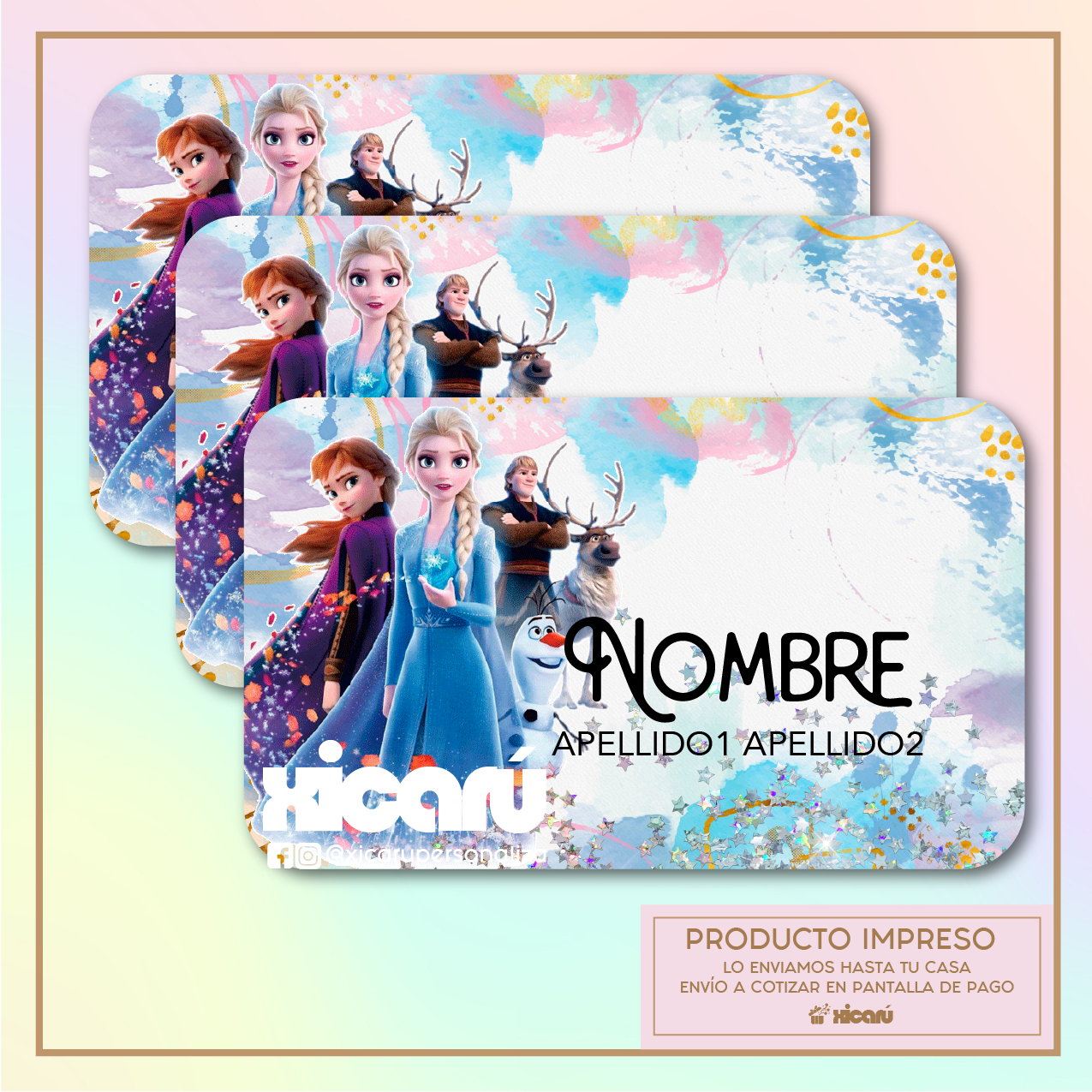 Sticker Personalizado: Frozen Elsa Anna