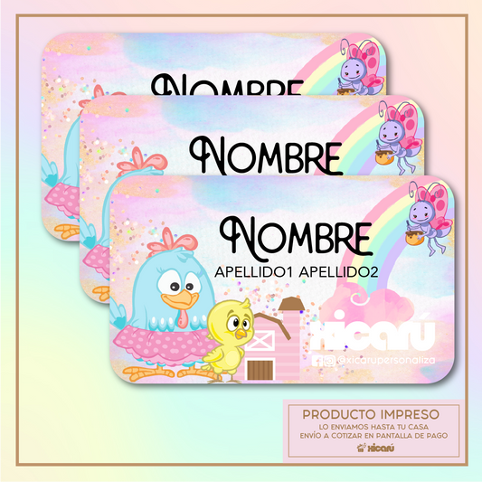 Sticker Personalizado: Gallina Pintada