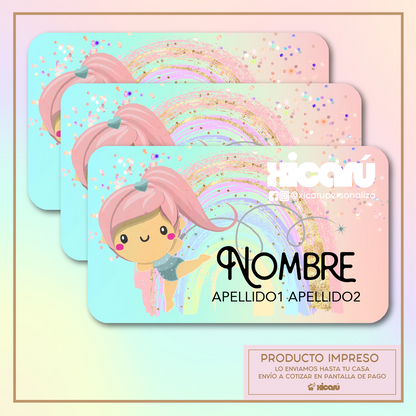 Sticker Personalizado: Gimnasia, Gimnasta