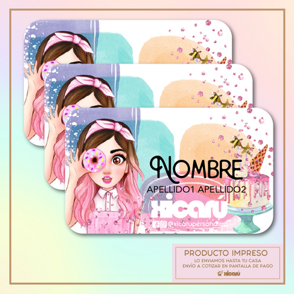 Sticker Personalizado: Miss Pastelitos