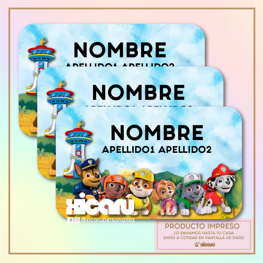 Sticker Personalizado: Paw Patrol