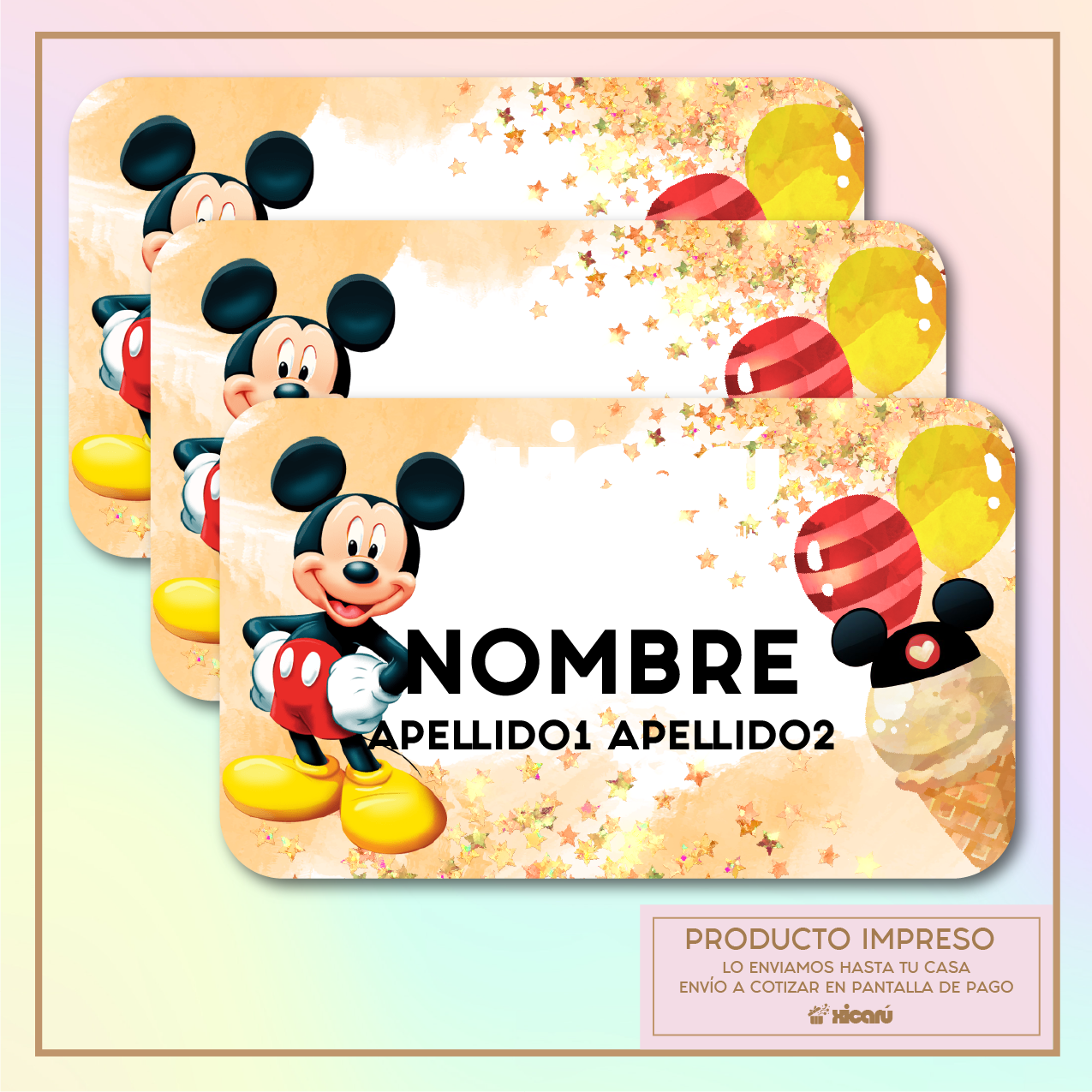 Sticker Personalizado: Mickey 3