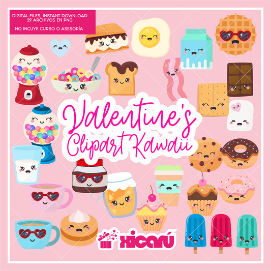 Clipart Kawaii: Valentine's