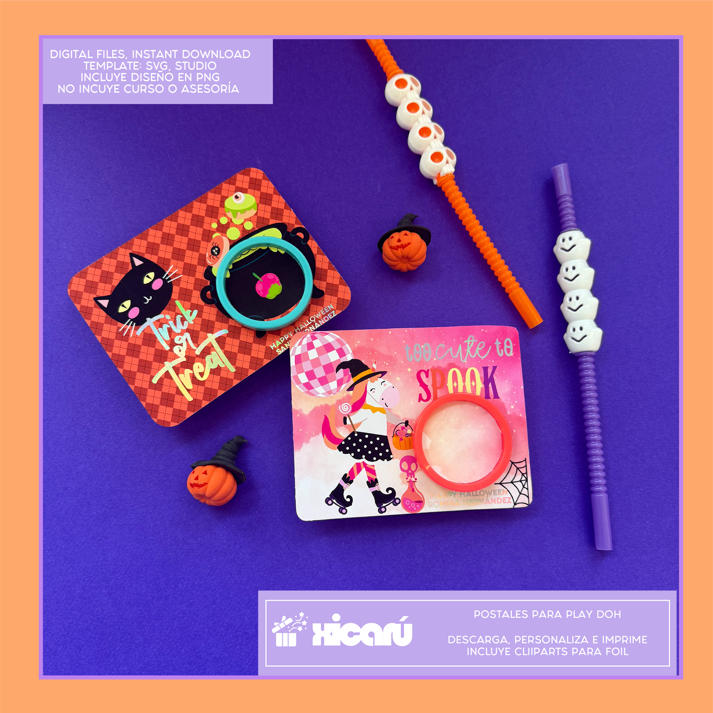 Postales: Play Doh Halloween