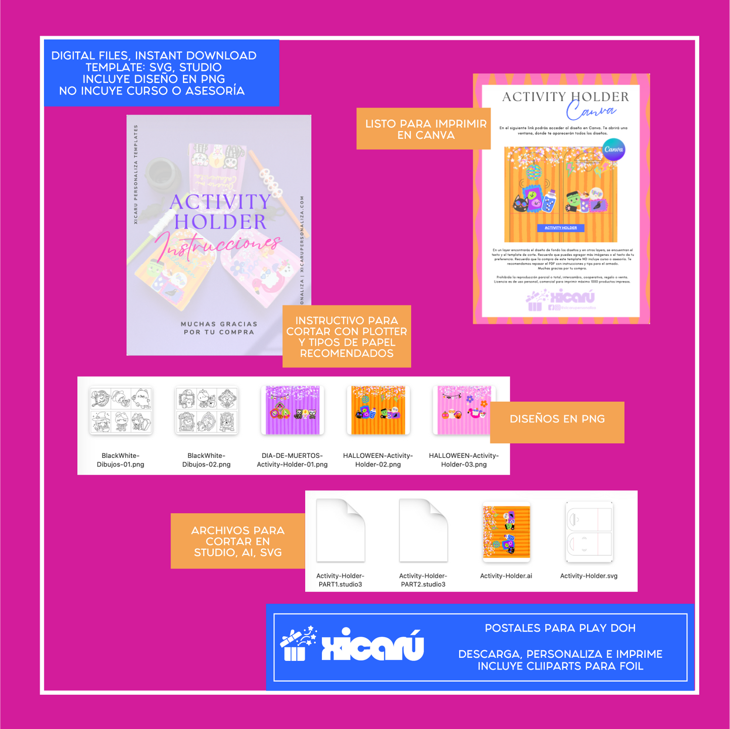 Template: Activity Holder Halloween 26