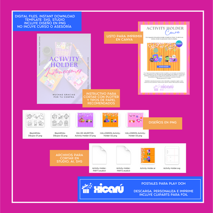 Template: Activity Holder Halloween 26