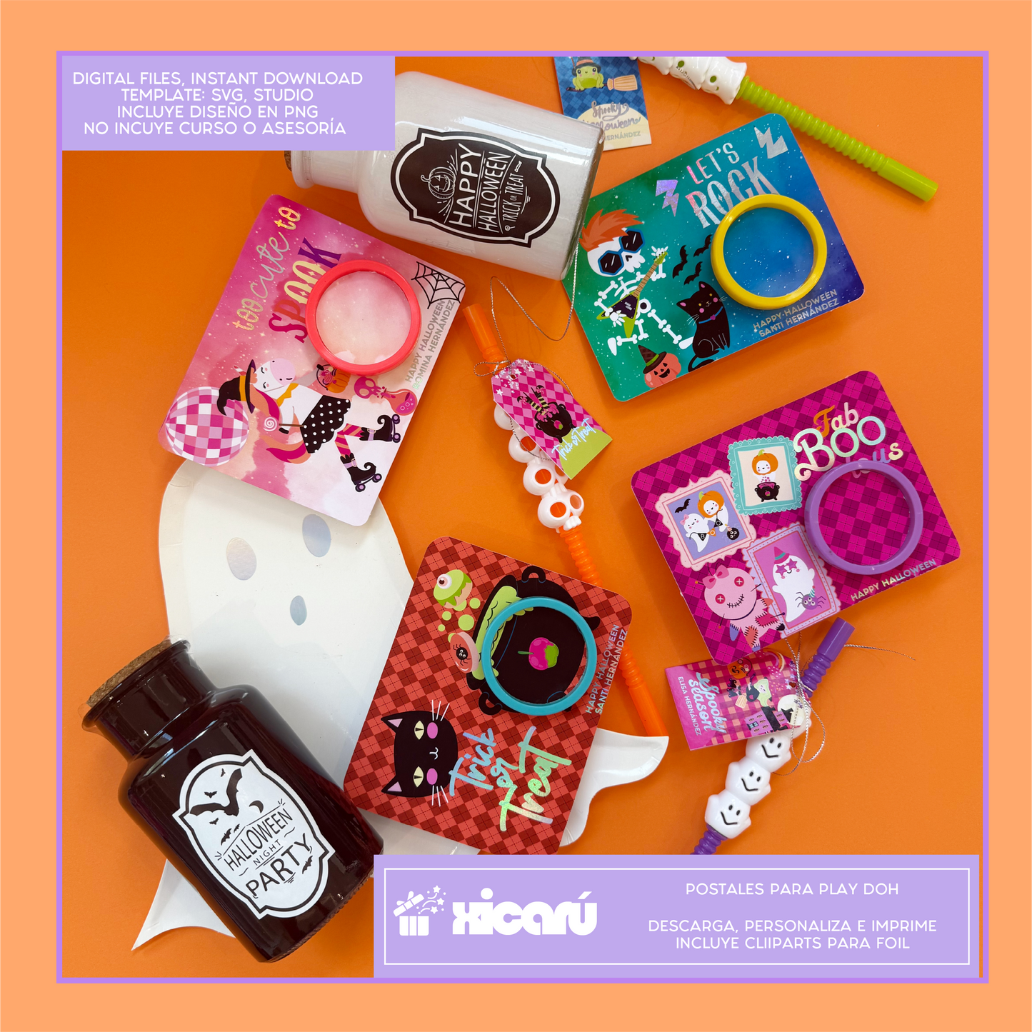Postales: Play Doh Halloween