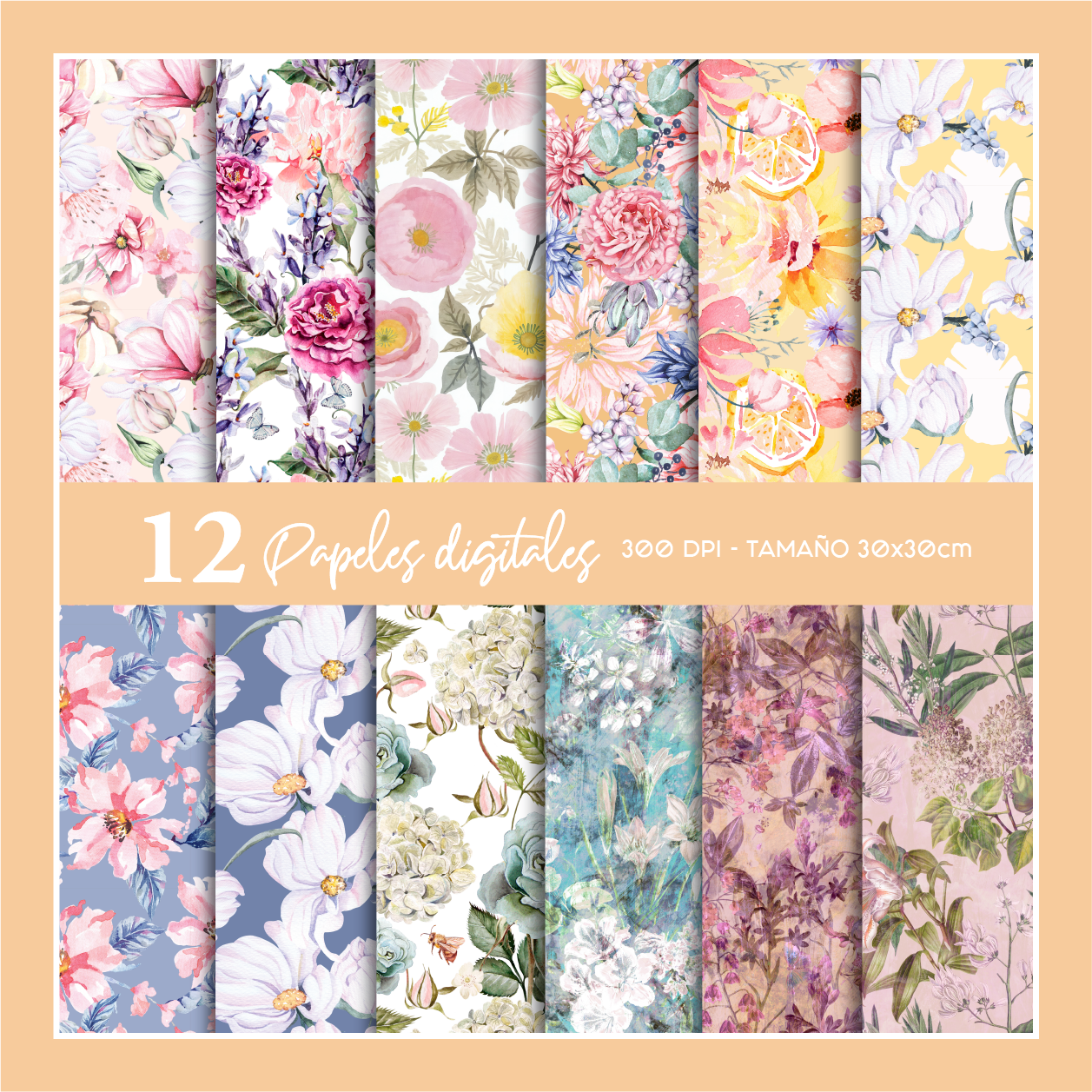Papeles digitales: Botanical Bouquet