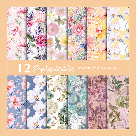 Papeles digitales: Botanical Bouquet