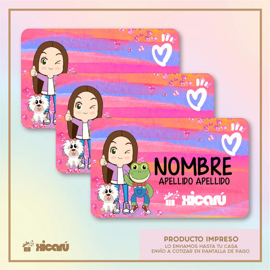 Sticker Personalizado: Lara Campos Fucsia