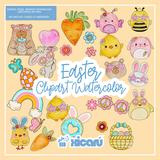 Clipart: Acuarela Pascua '25