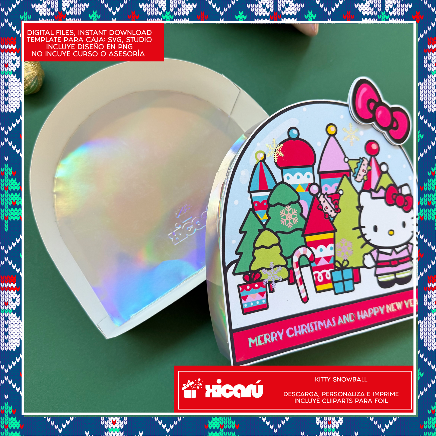 Template: Kitty SnowBall Xmas25