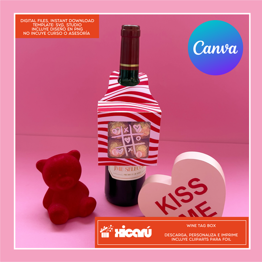 Template: Wine Tag Box