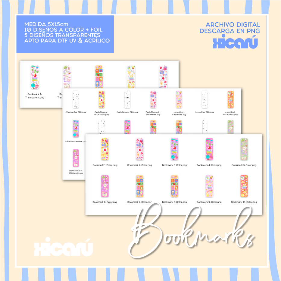 Bookmarks para DTF y COLOR - FOIL