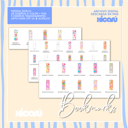 Bookmarks para DTF y COLOR - FOIL
