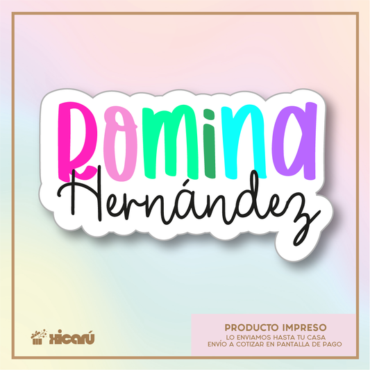 Sticker Silueteado: Nombre Niñas v2