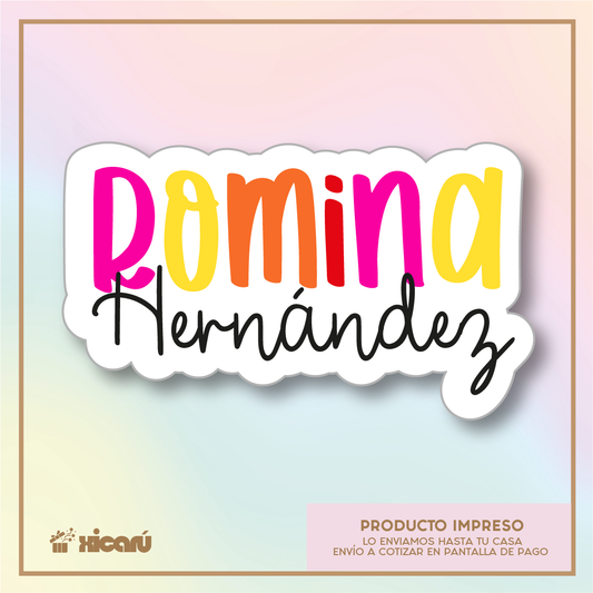 Sticker Silueteado: Nombre Niñas v3