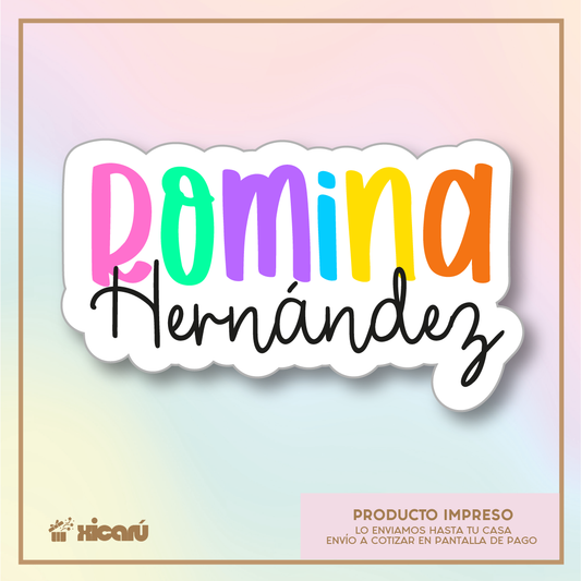 Sticker Silueteado: Nombre Niñas v4