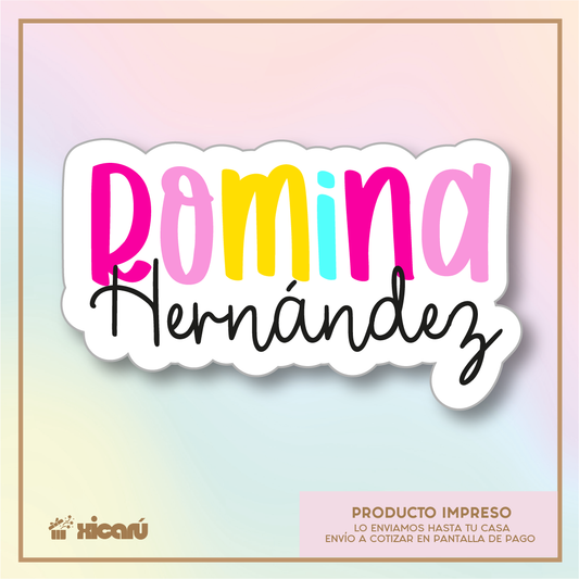 Sticker Silueteado: Nombre Niñas v1