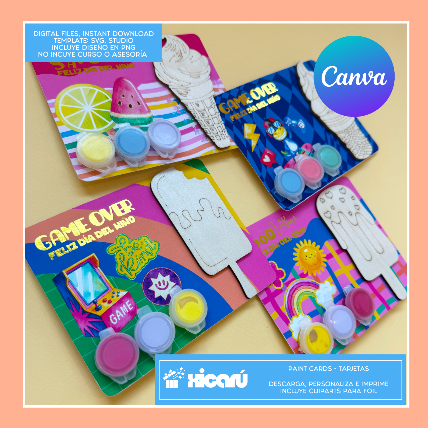 Postales: Paint Cards