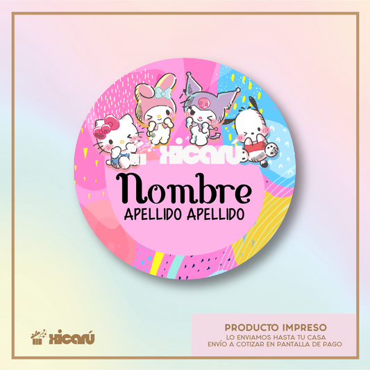 Sticker Personalizado: Kitty & Friends