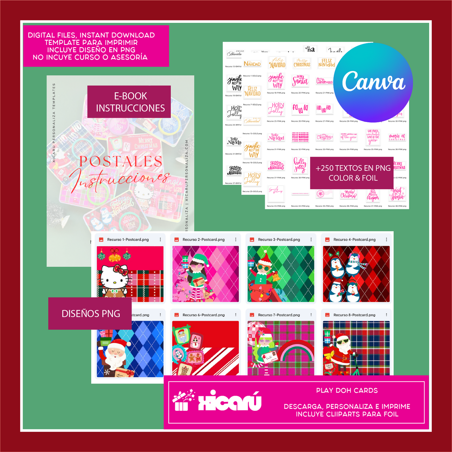 Postales: Play Doh Xmas25