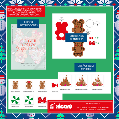 Domos: Ginger Mickey & Minnie Xmas25