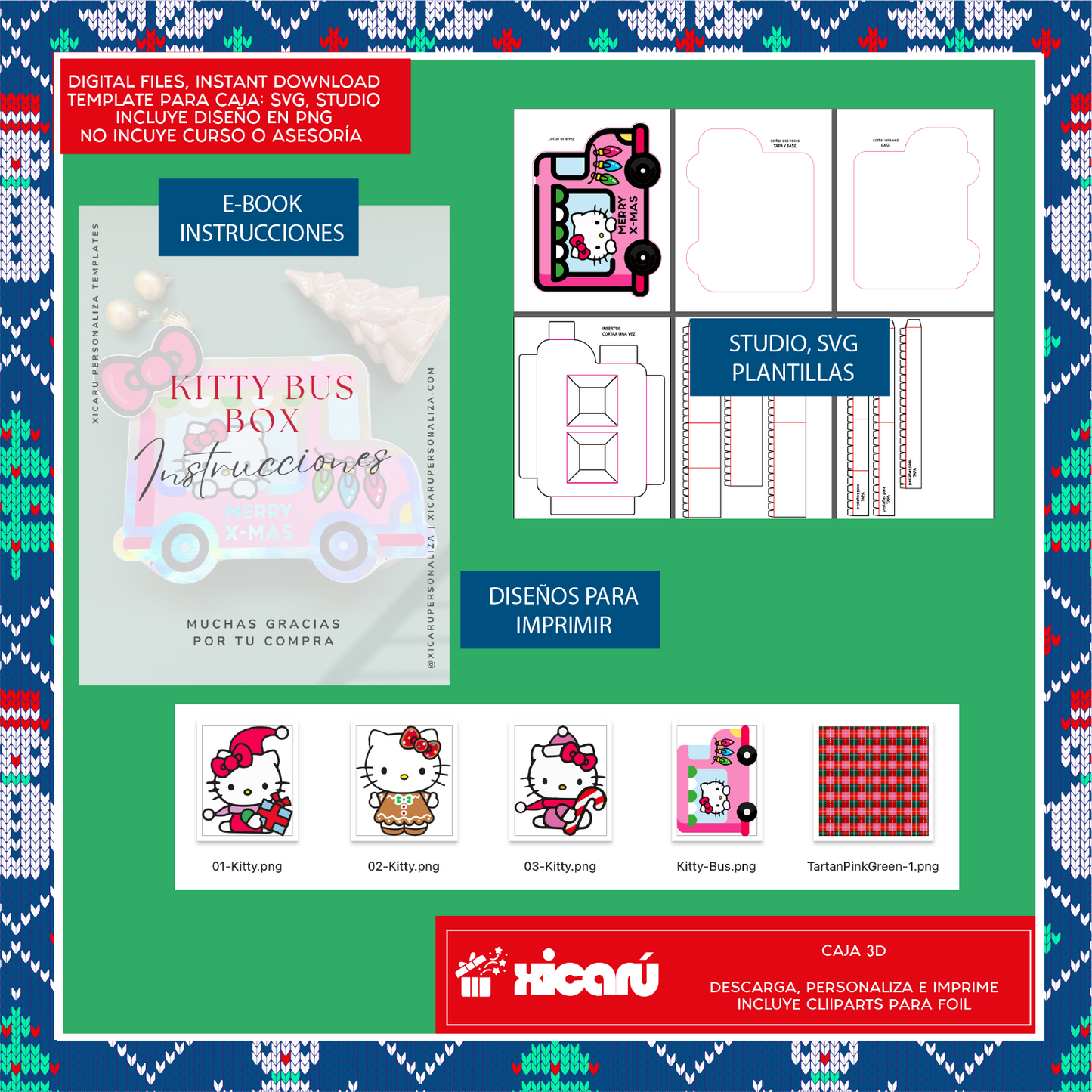 Template: Kitty Bus Xmas25