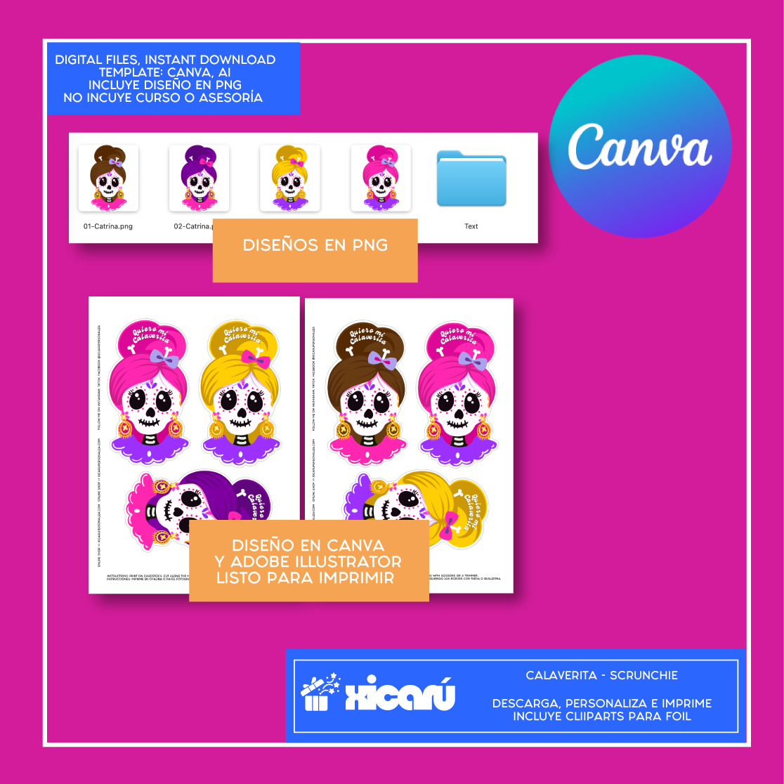 Postales: Catrina Scrunchie