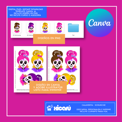 Postales: Catrina Scrunchie