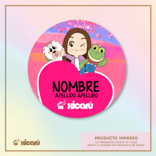 Sticker Personalizado: Lara Campos Corazón