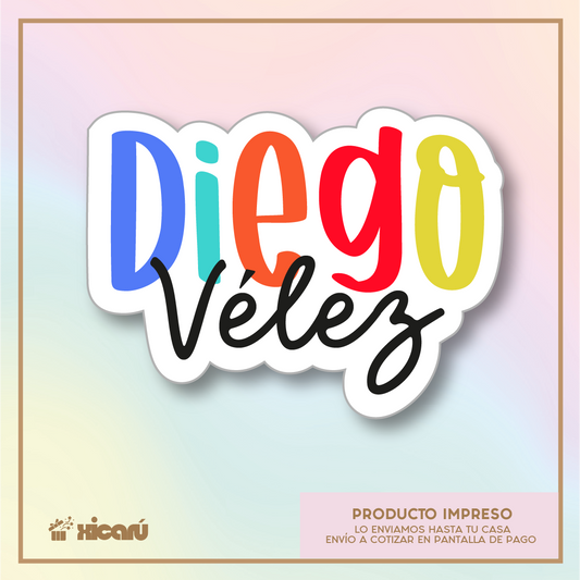 Sticker Silueteado: Nombre Niños v1