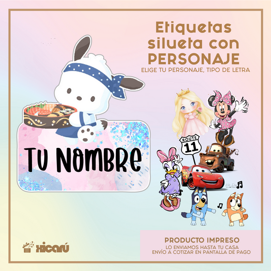 Sticker Silueteado 2D: Elige tu tema o personaje