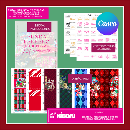 14 Fundas Ferrero 4 y 8 piezas: Xmas 2025